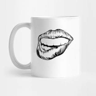 Biting Lips Mug